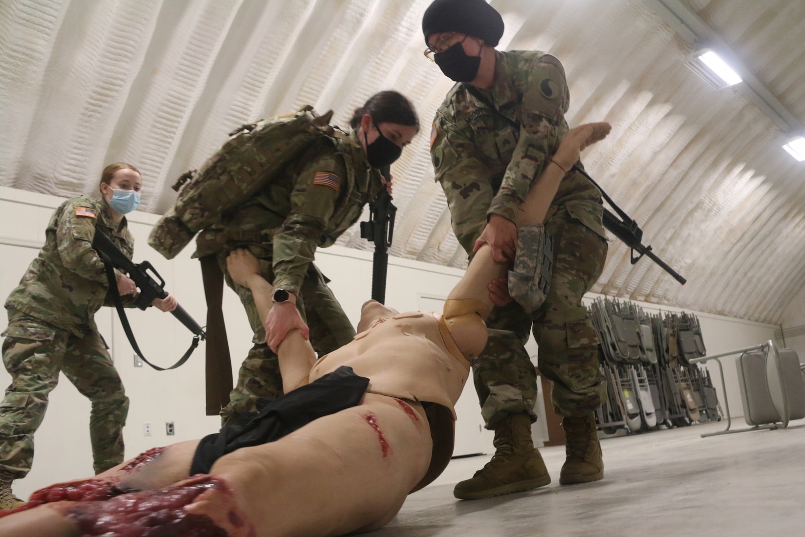 Combat medics receive vital refresher training