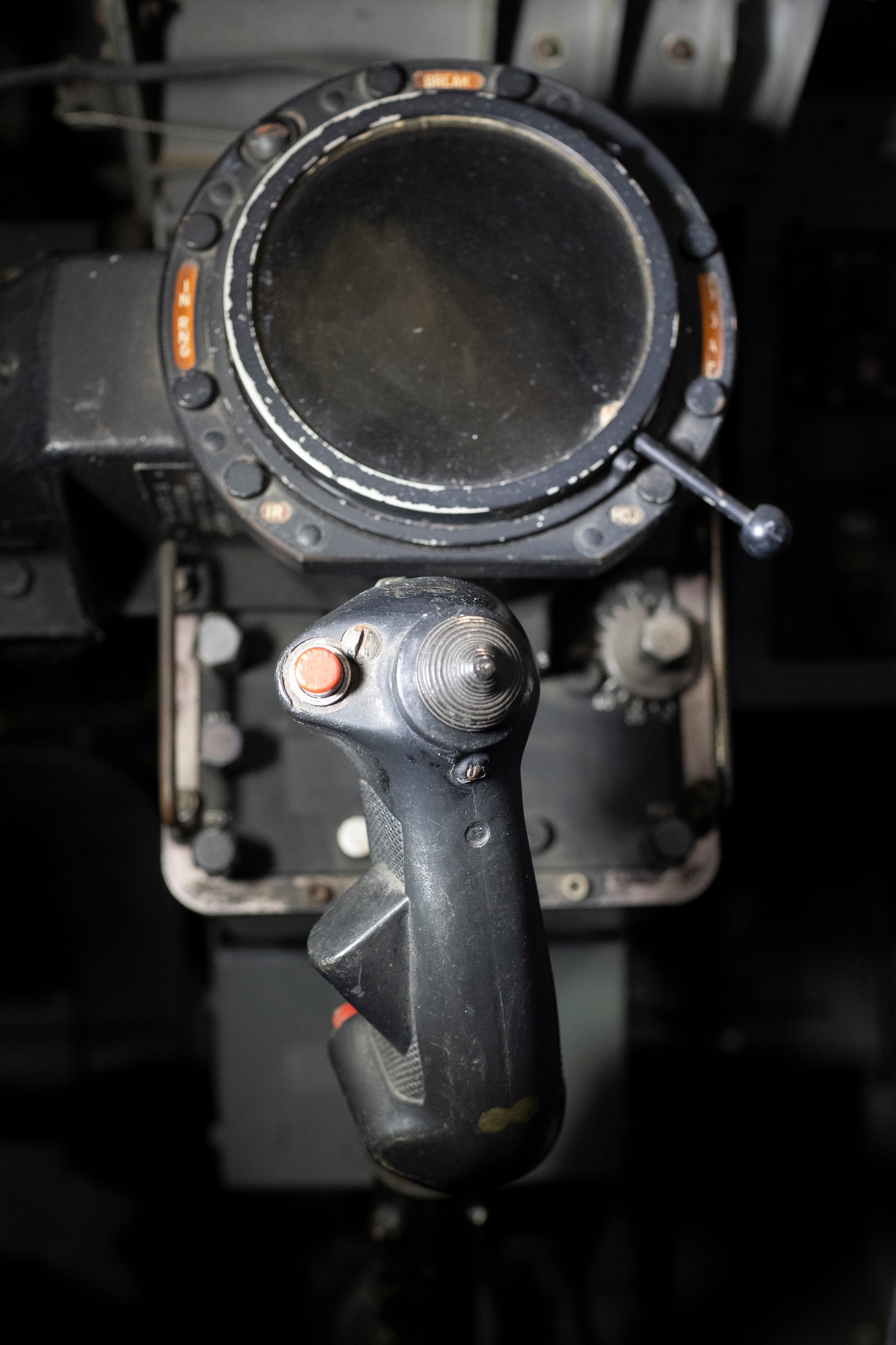 Weapon systems Officer's cockpit view of the McDonnel Douglas F-4C Phantom II.
