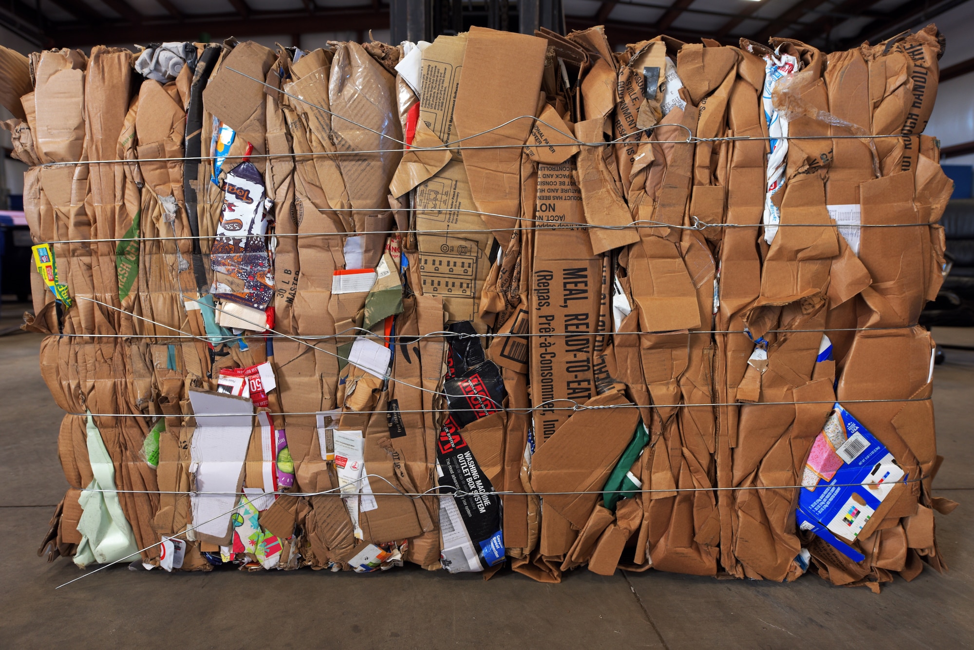Cardboard to be recycled