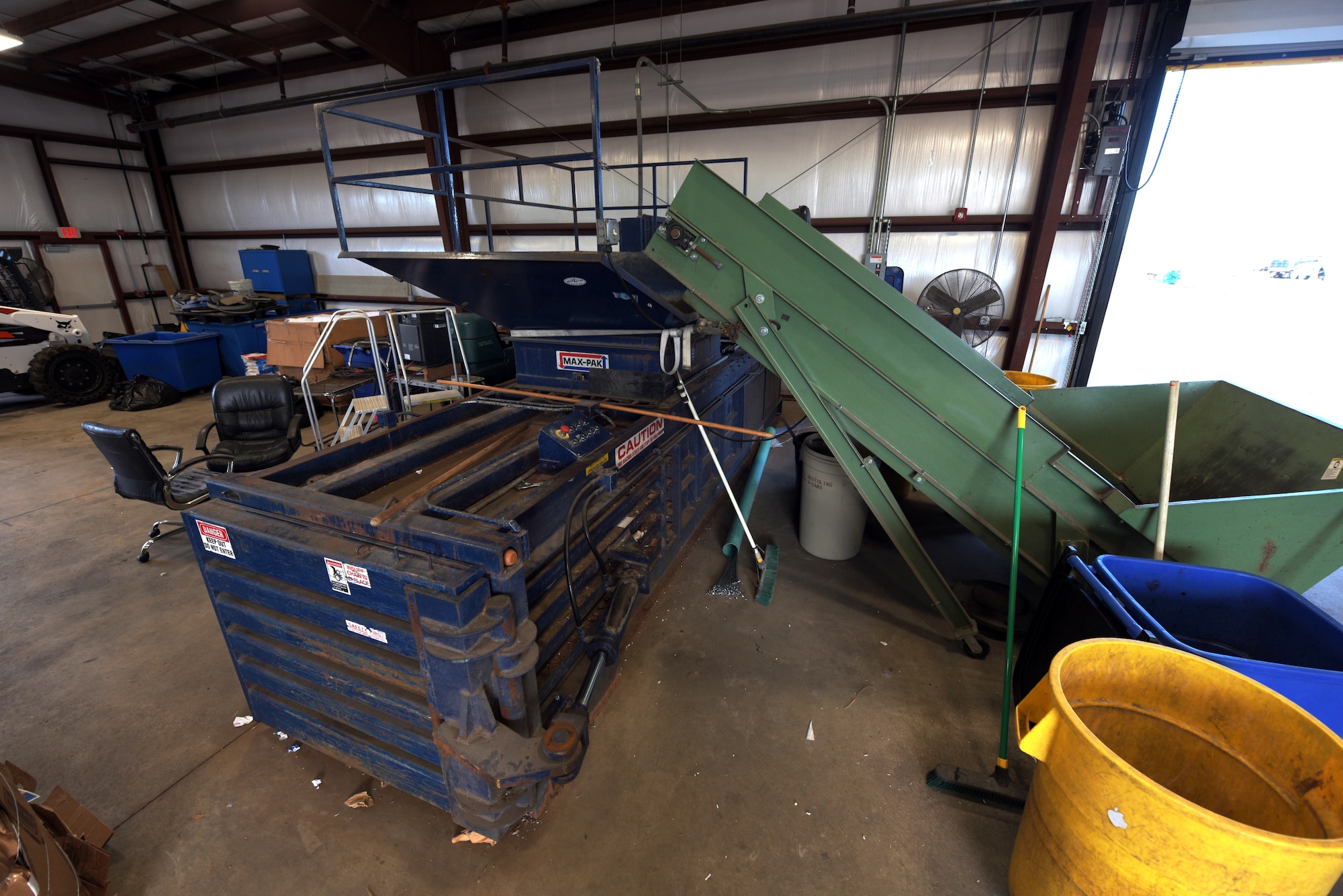 Recycling center equipment