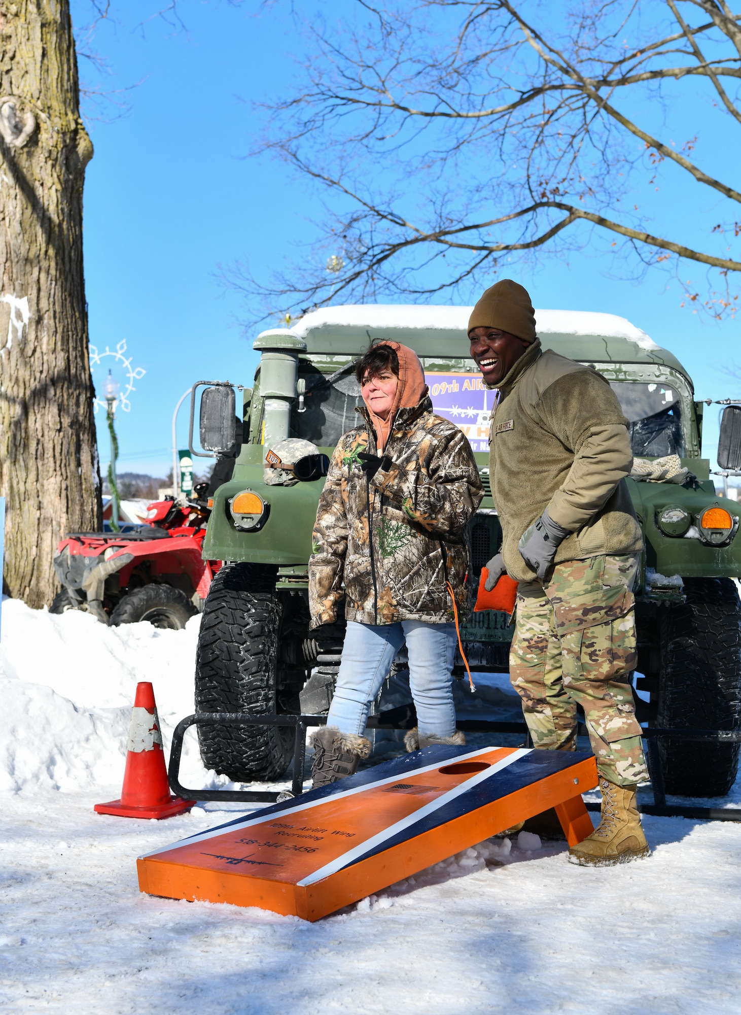 Airmen from the 109th Airlift Wing participate in Lake Winter