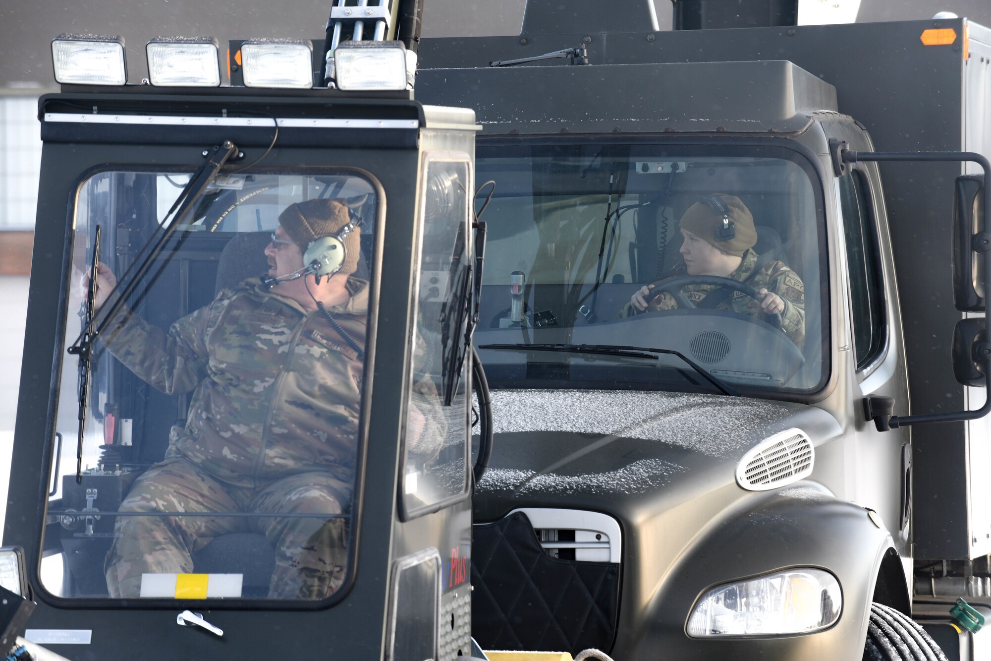 Crew chiefs assigned to the 910th Aircraft Maintenance Squadron removed snow and ice from the 910th Airlift Wing’s fleet of Lockheed Martin C-130H Hercules aircraft, Feb. 6, 2022, on the YARS flightline. The area experienced a level one snow emergency days prior to the February Unit Training Assembly which added 11 inches of new snow to their previous 5 inches of accumulation.