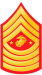 Official Chevron for the Sergeant major of the Marine Corps