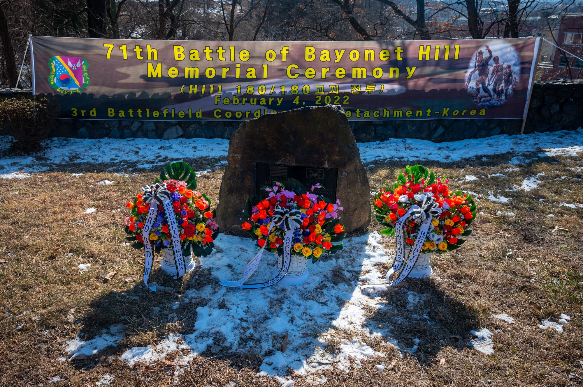 The U.S. Army 3rd Battlefield Coordination Detachment – Korea hosts an event for the 71st Anniversary of the Battle of Hill 180