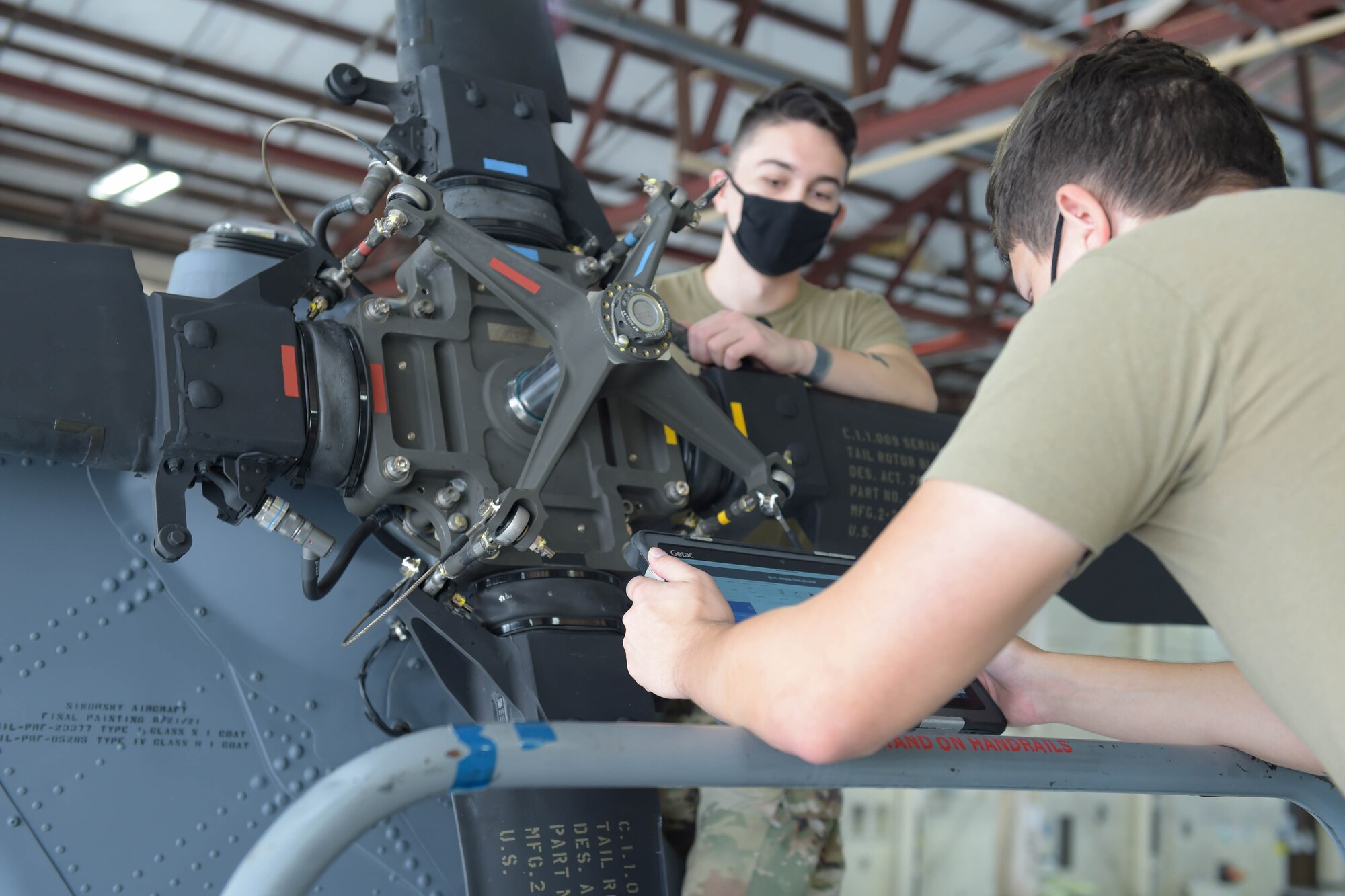 A photo of Airmen working.