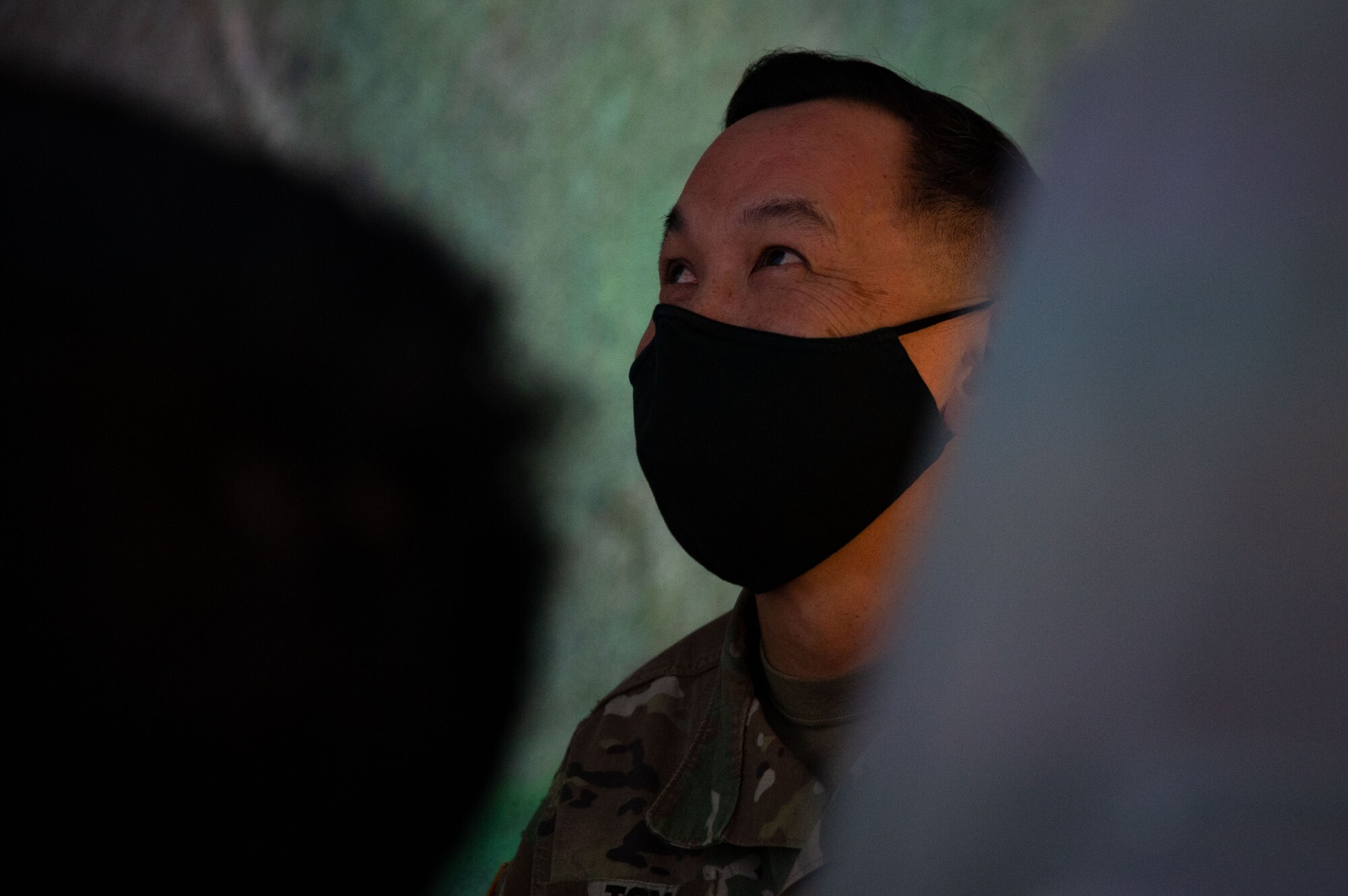 U.S. Army Maj. Gen. Mark Toy, United Nations Command chief of staff, learns how to target adversary aircraft while in an A-10 Thunderbolt II simulator during Airpower Immersion Day at Osan Air Base, Republic of Korea, February 10, 2022. Several distinguished visitors flew the simulated A-10 Thunderbolt II’s and F-16 Fighting Falcons enabling them to gain a deeper understanding of the roles and responsibilities pilots encounter at fighter squadrons. (U.S. Air Force photo by Senior Airman Megan Estrada)