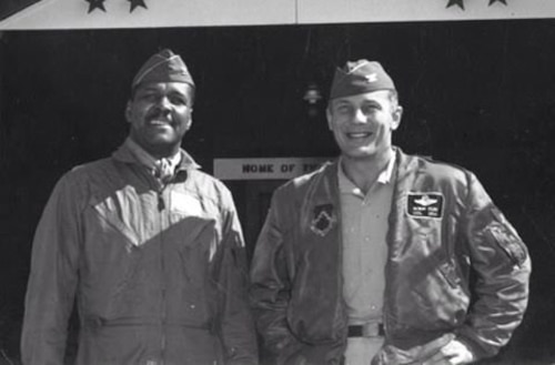 Air Force Col. Daniel “Chappie” James (left), and Air Force Col. Robin Olds