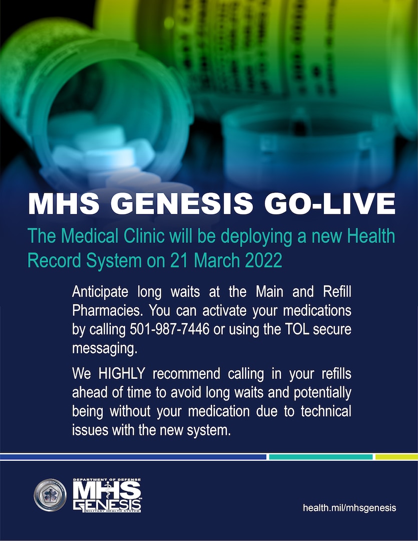 On March 21, 2022, the 19th Medical Group will transition to the Department of Defense’s new electronic health record, MHS GENESIS.