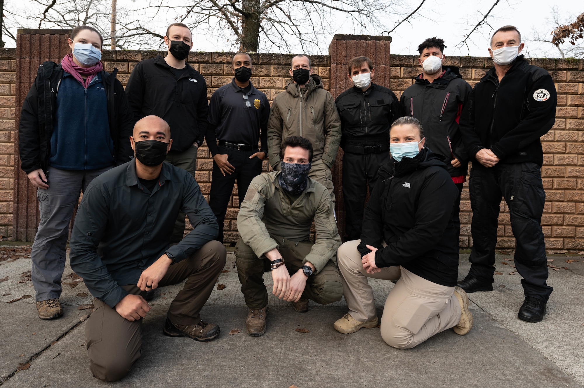 A group of people posing for a photo.