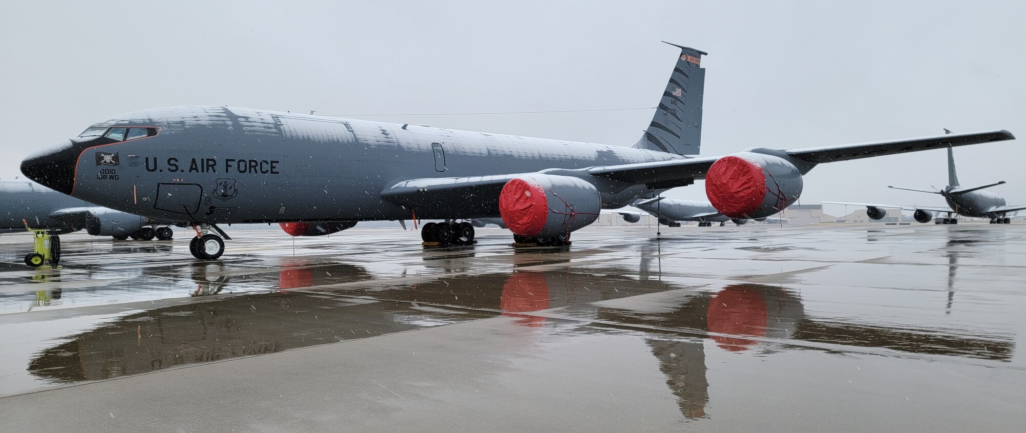 KC-135R Stratotankers sit on parking ramp at Joint Base McGuire-Dix-Lakehurst, N.J.