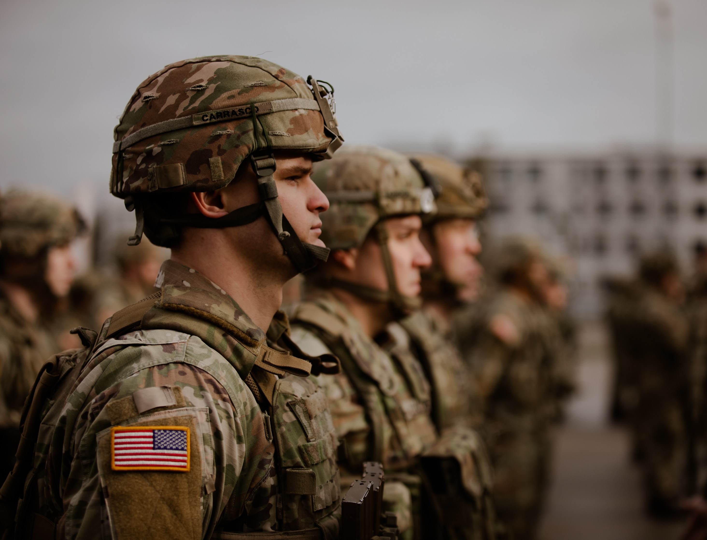 US Army National Guard #39 s 1st Battalion 185th Infantry Regiment takes