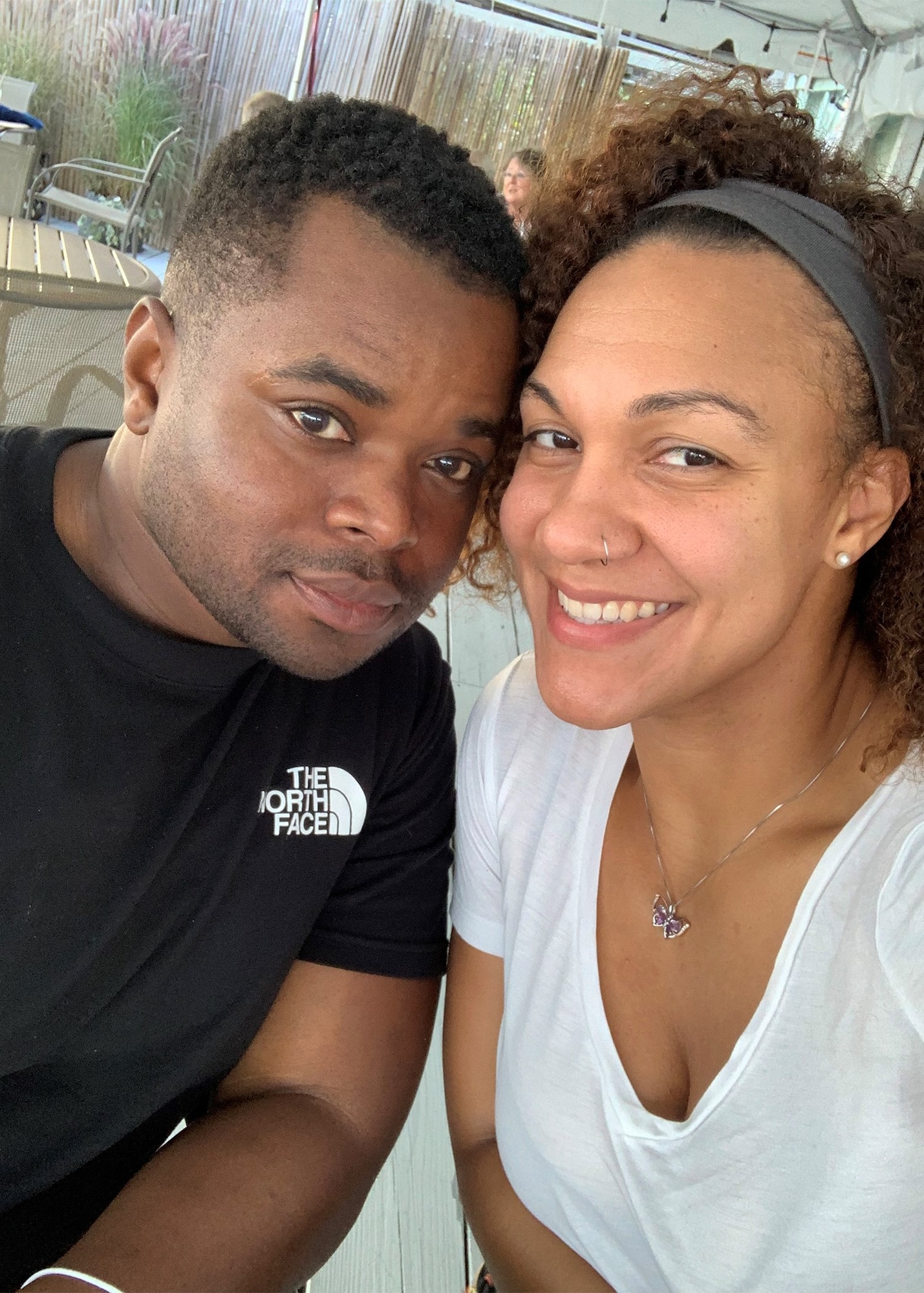 Technical Sergeants David and Ashley Bryant pose for a photo July 16, 2020, while enjoying time away from work. The mil-to-mil couple commits to activities together once a quarter as a way to maintain a healthy relationship while balancing being full-time service members. (Courtesy photo)