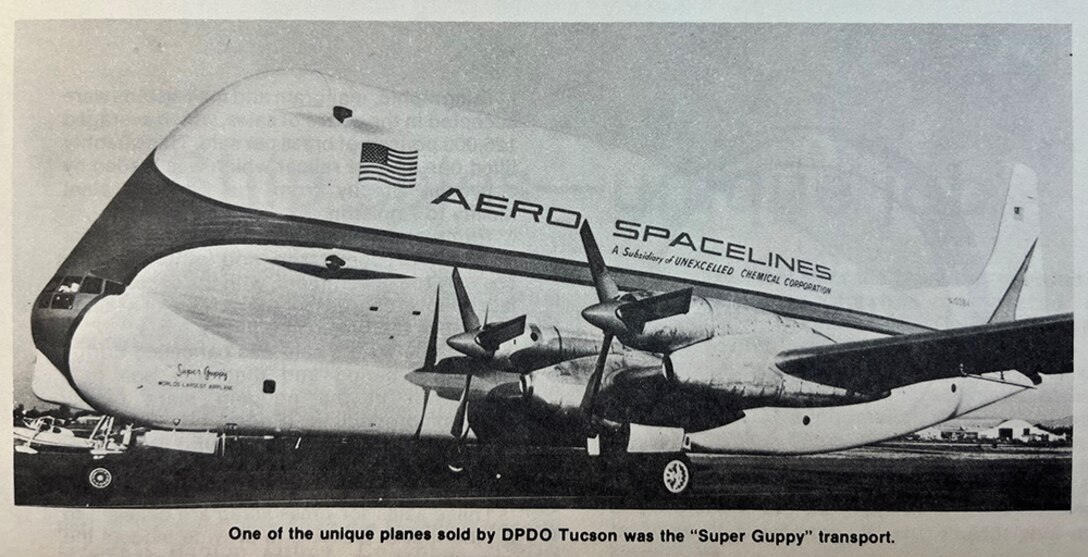 Large, strangely shaped airplane.