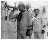 Piping the Commandant RADM RR Waesche Aboard CGC CAMPBELL