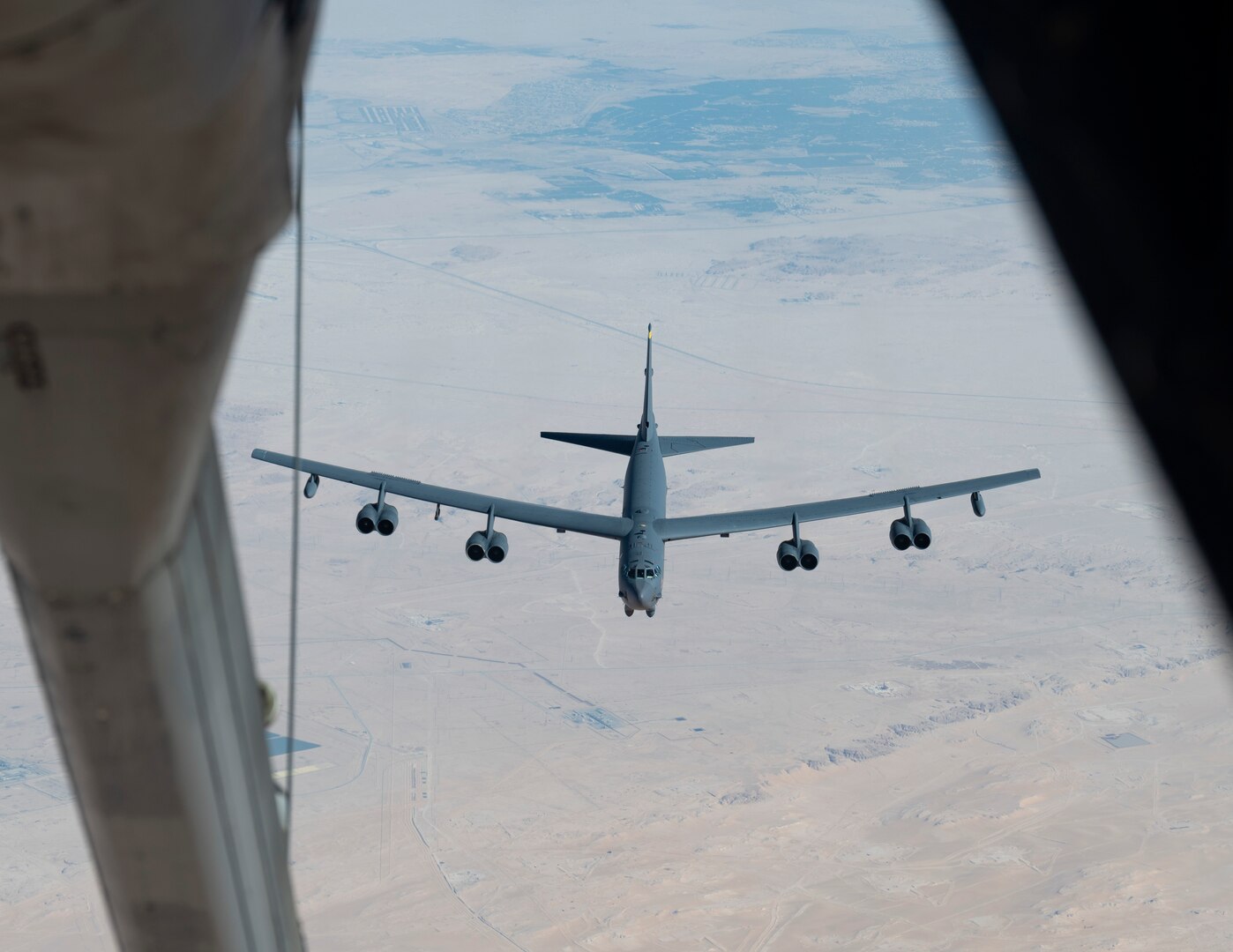A B-52 flies over the USCENTCOM AOR.