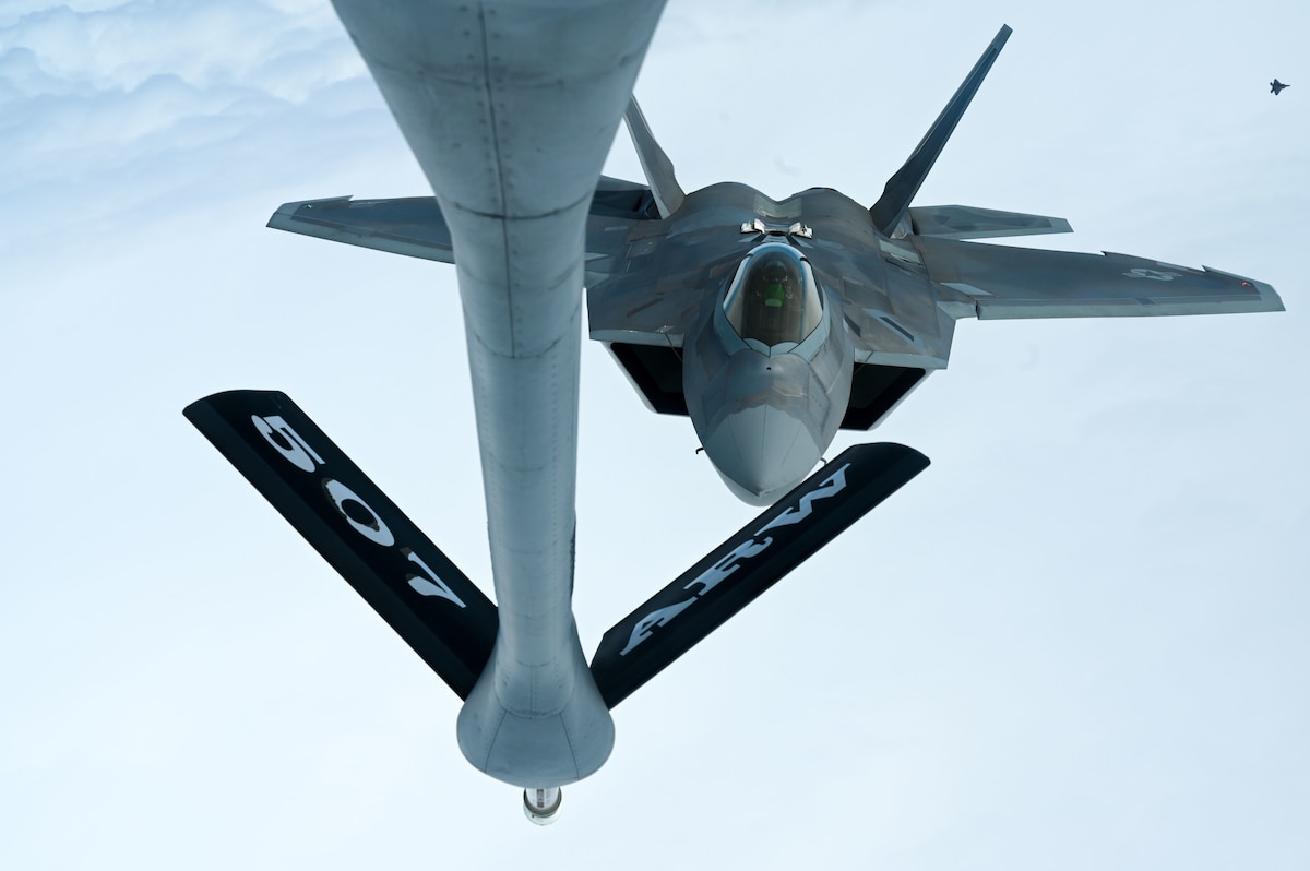 Jet preparing to receive fuel