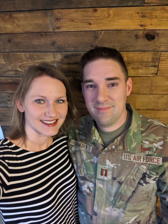 A photo of Aeleha Landy, military spouse of the year 2022.
