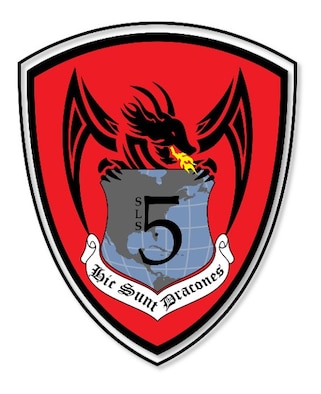 5th Space launch Squadron Dragons logo. Its meaning is “Here be dragons.” (Courtesy graphic)
