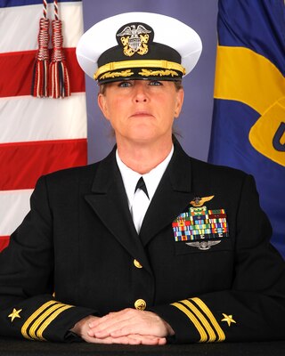 (Feb. 15, 2022) EGLIN AIR FORCE BASE, Fla. -- Official portrait of CDR Tammy L. Shaw. (U.S. Navy photo)