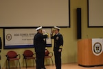Capt. Sid Hodgson (right) relieved Capt. Philip Mlynarski (left) as the fifteenth commanding officer of AEGIS Technical Representative (AEGIS TECHREP) during a ceremony at Lockheed Martin Main Plant, Moorestown, New Jersey on 11 Feb.