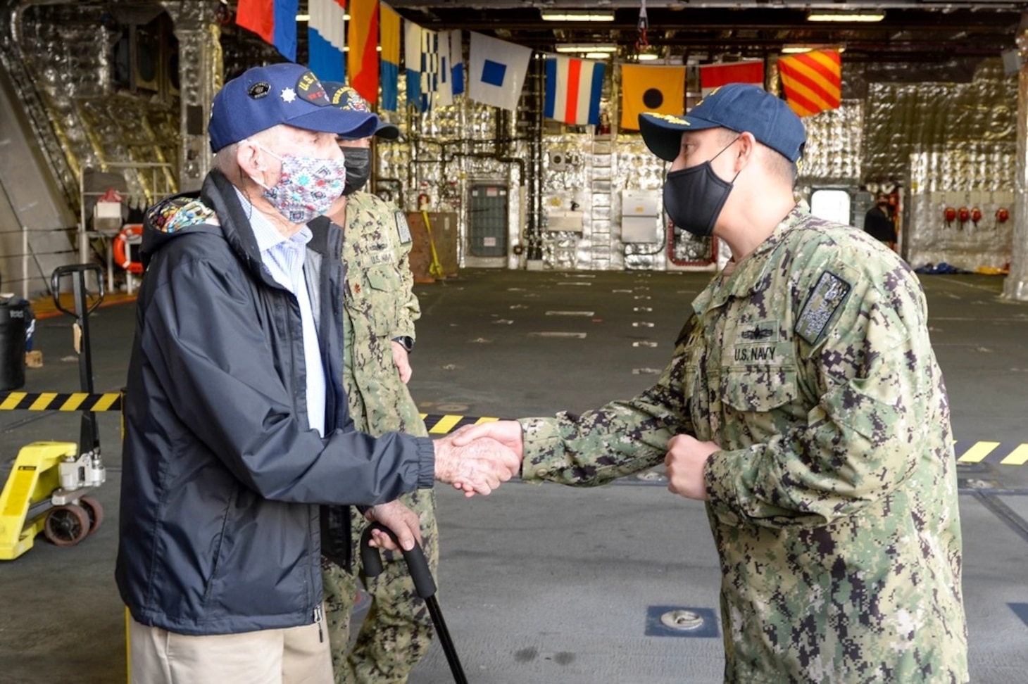 WWII Navy Veteran and Kansas City Native visits USS Kansas City (LCS 22)