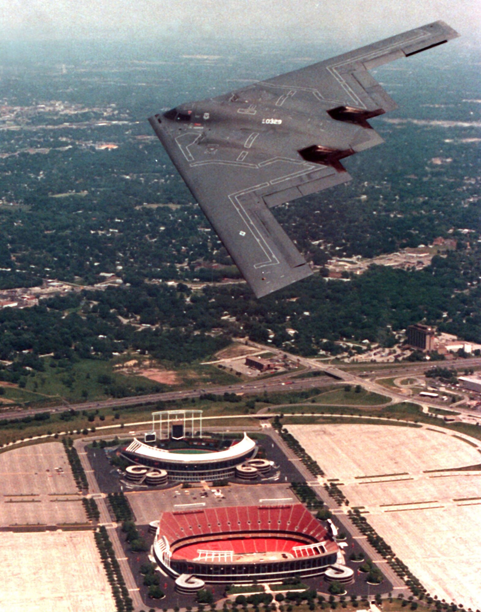 B-2 Spirit flyover