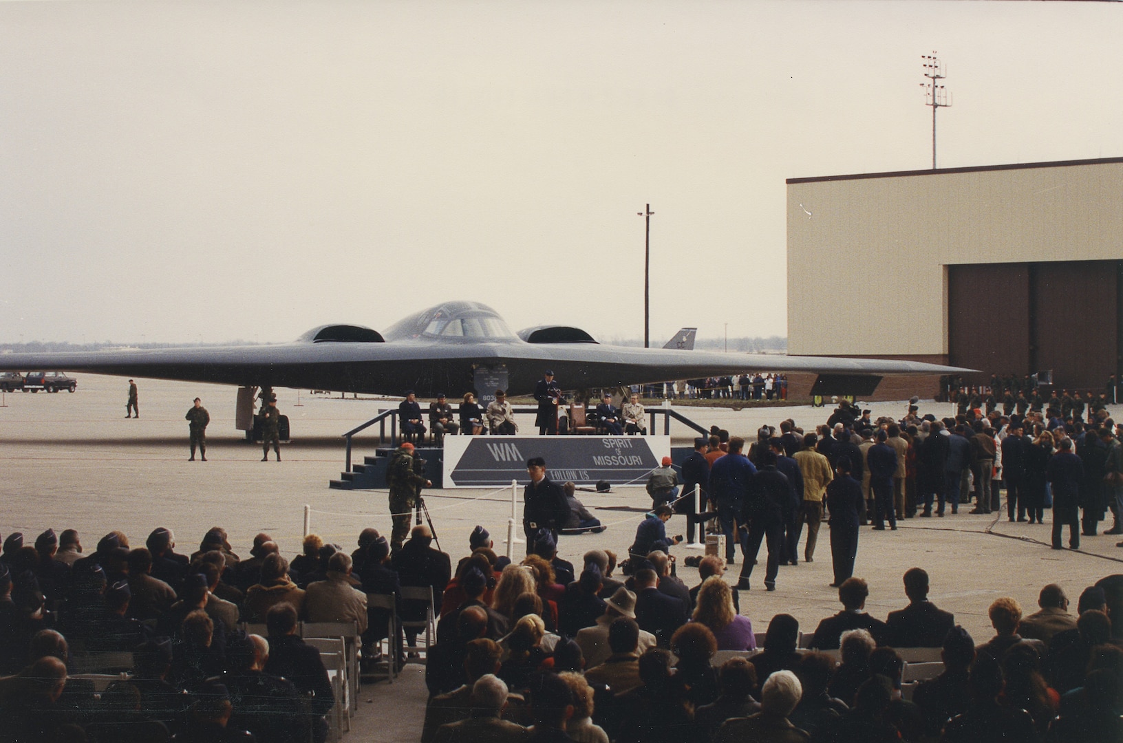 B-2 Spirit welcoming ceremony