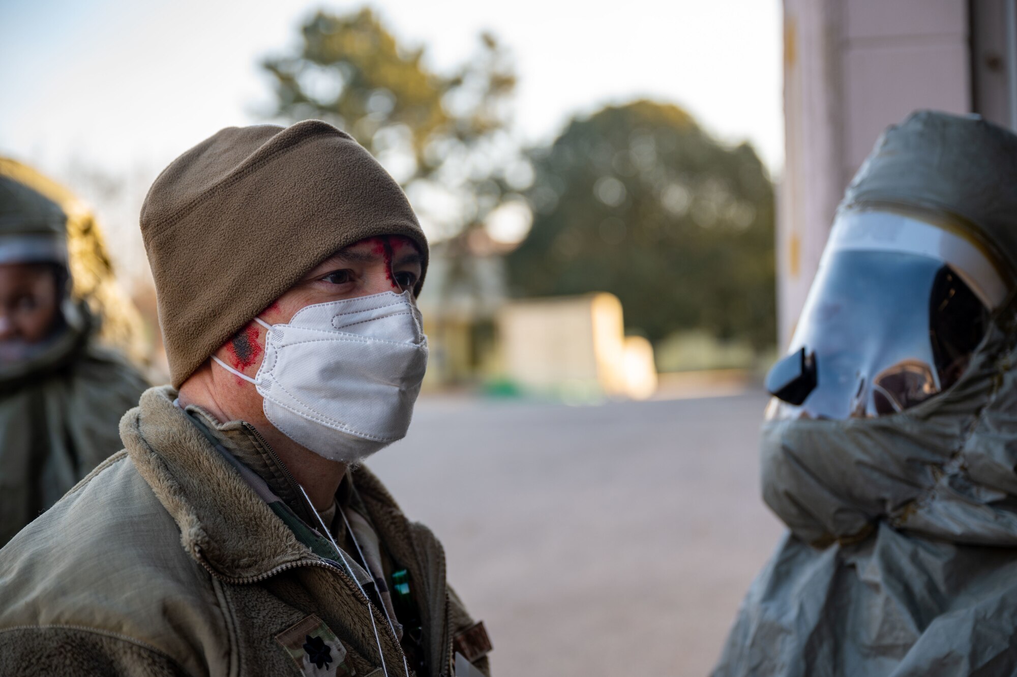 Decontamination training ensures the 8th MDG is ready and proficient at responding to potential Wolf Pack casualties.