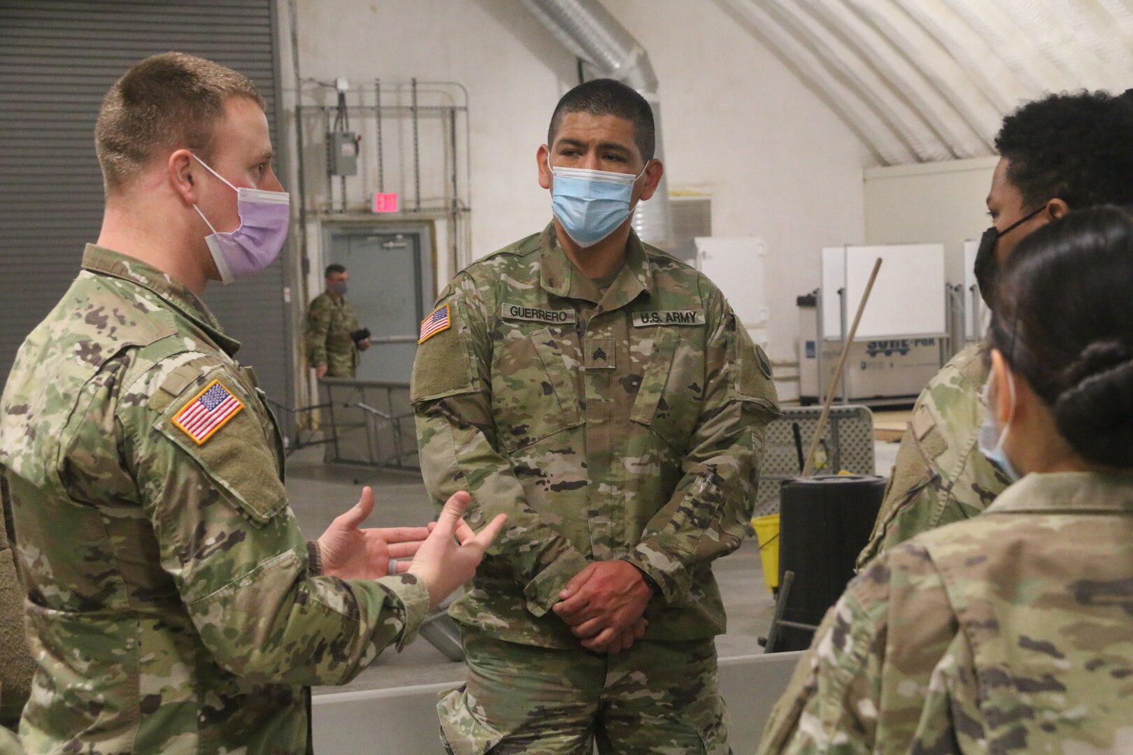 Virginia Army National Guard combat medics conduct refresher training Jan. 27, 2022, at the State Military Reservation in Virginia Beach, Virginia. Twenty-seven Soldiers participated in the training, conducted by the Virginia Army National Guard Medical Command.