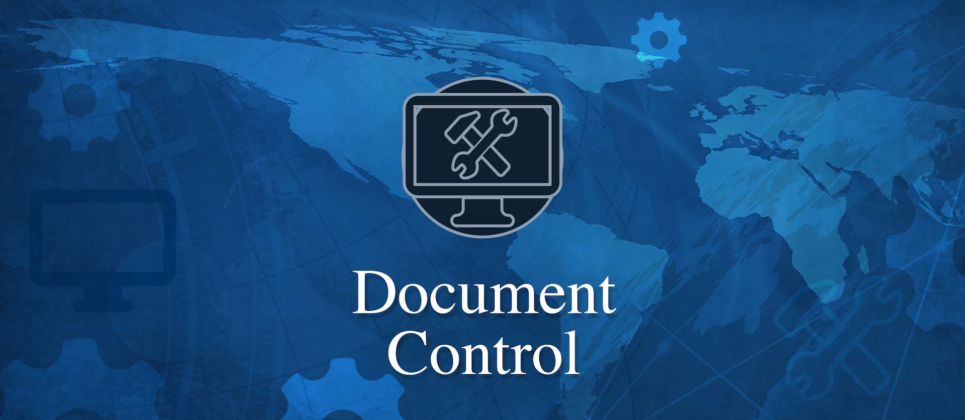 Banner for Land and Maritime Document Control Application