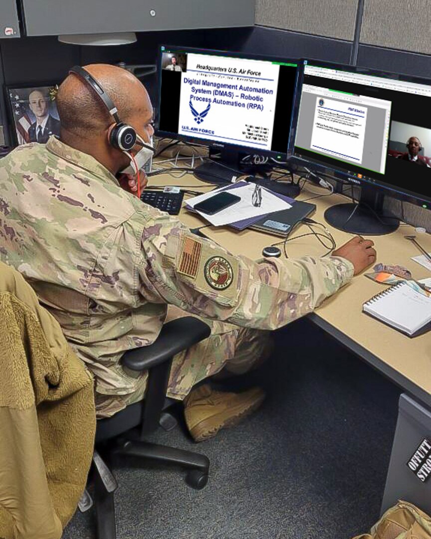 Master Sgt. Lawrence Robinson, an inspector with the office of the Inspector General at Joint Base Langley-Eustis, Virginia, attends the Air Force Installation and Mission Support Center's FSO Worldwide, Feb. 8-11, 2022.