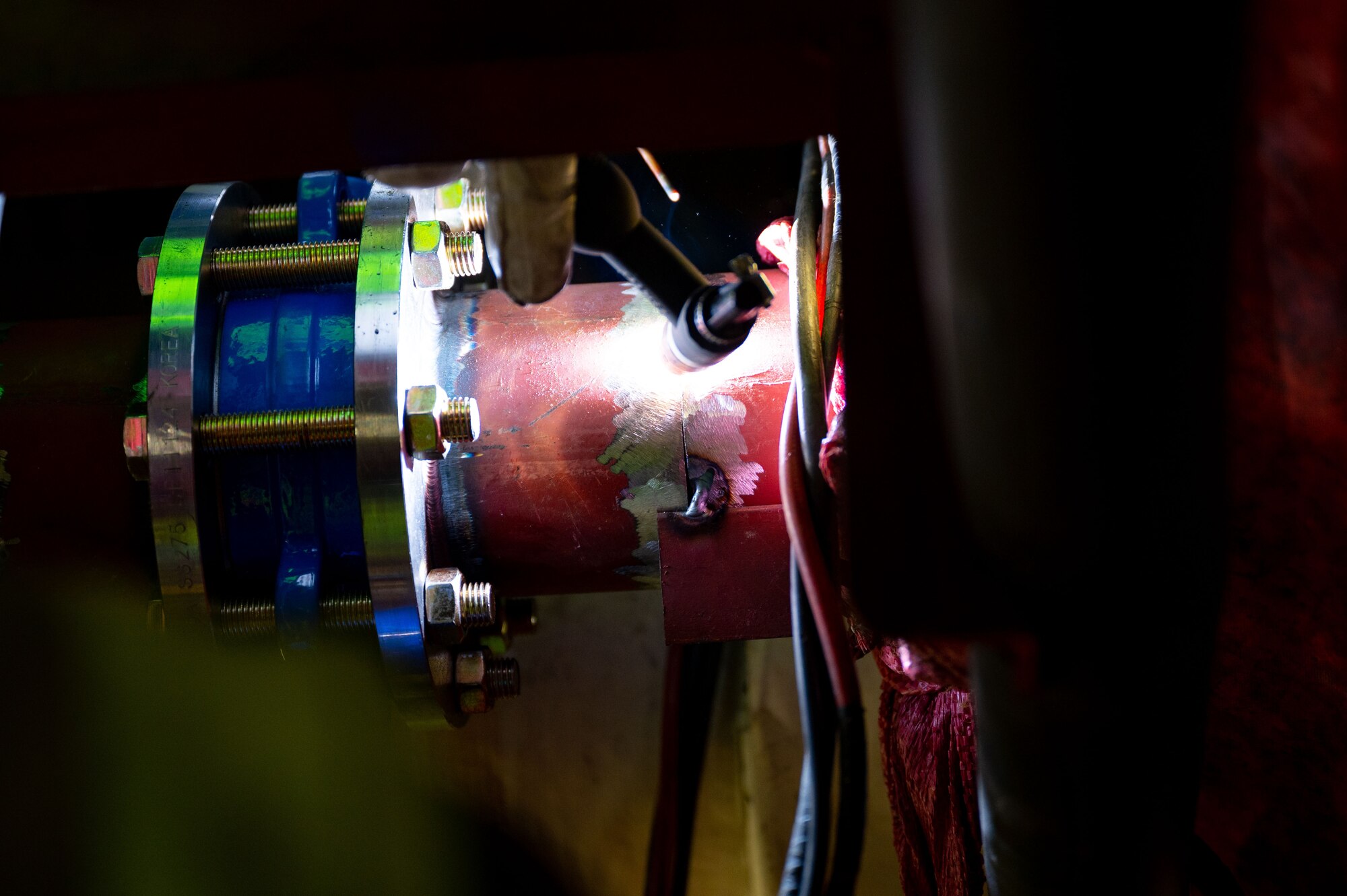 New water boilers are installed around Kunsan Air Base.
