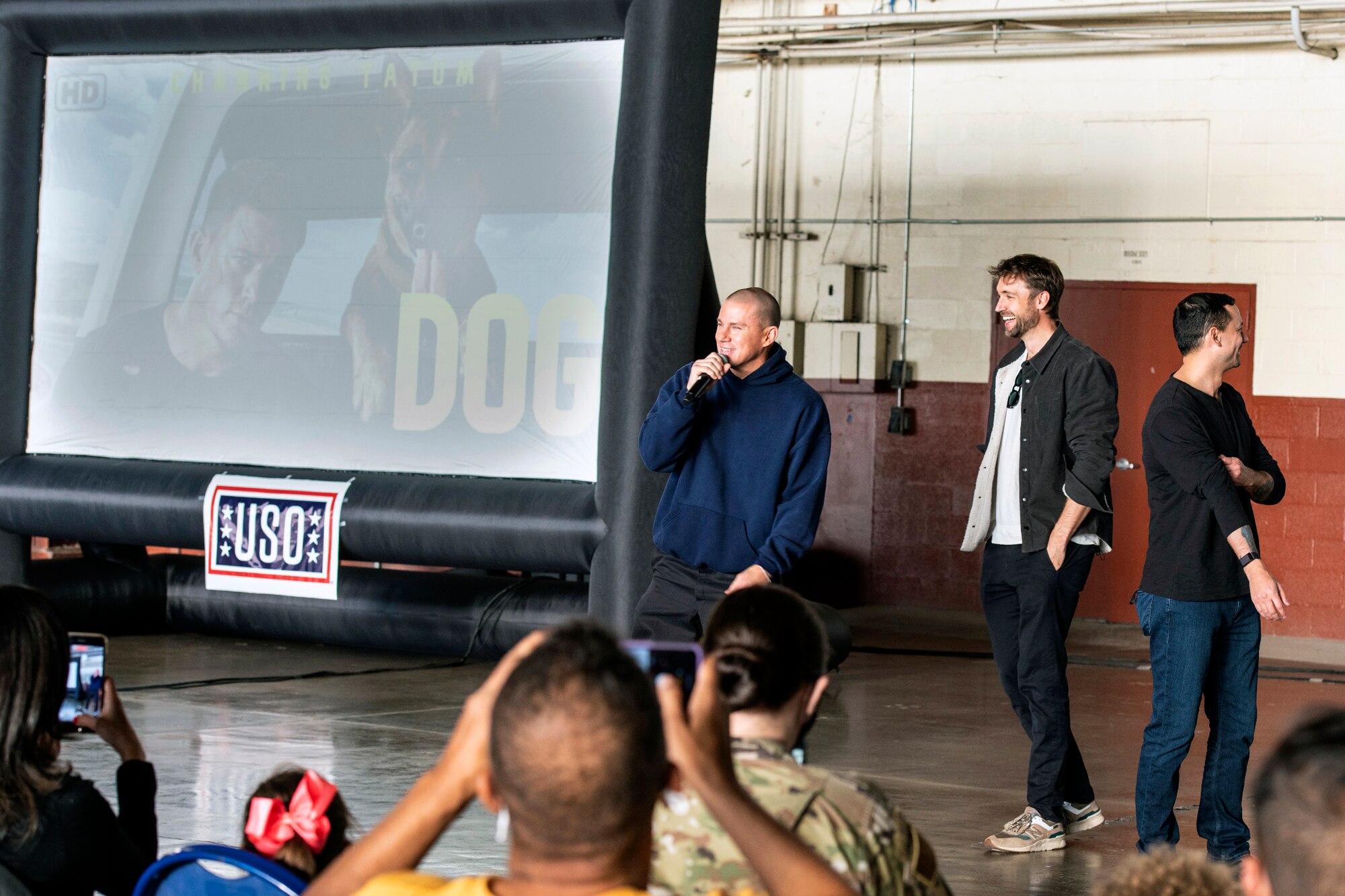 Actor Channing Tatum visits JBSA, Military Working Dogs