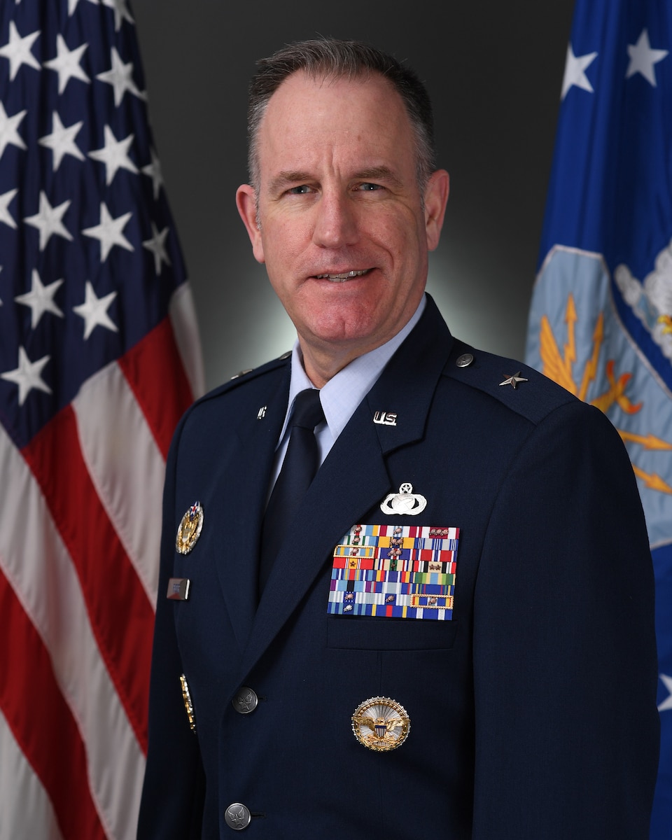 Brig. Gen. Patrick Ryder official biography photo. (U.S. Air Force photo by Andy Morataya)