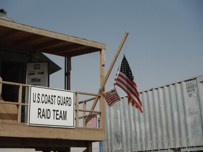 A digital photo provided by LCDR Peter A. Bizzaro, USCG, of the USCG RAID Team office in Afghanistan.