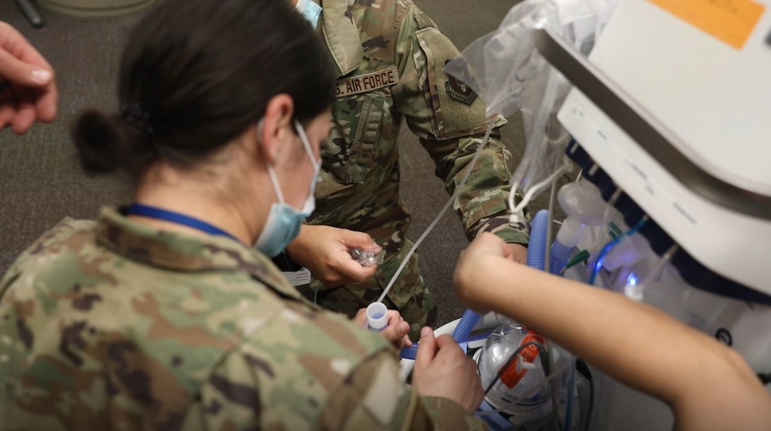 Air Force medical teams tracked by the 64th AEG arrive at US hospitals