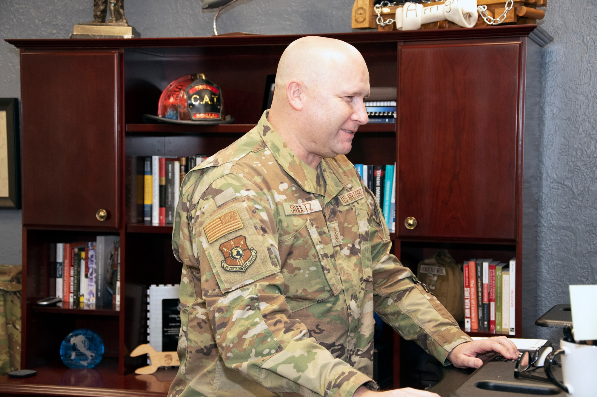 Air Force Sustainment Center Command Chief Master Sgt. Robert Schultz