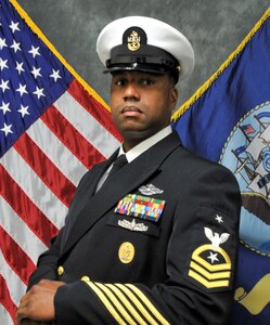 Command Senior Chief Terrance Foote biography photo. (U.S. Navy photo)