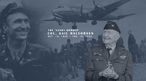 Retired Col. Gail Halvorsen, also known as the "Candy Bomber," passed away Feb. 16, 2022. He was 101 years old.