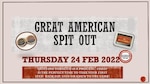 Graphic for the Great American Spit Out.
