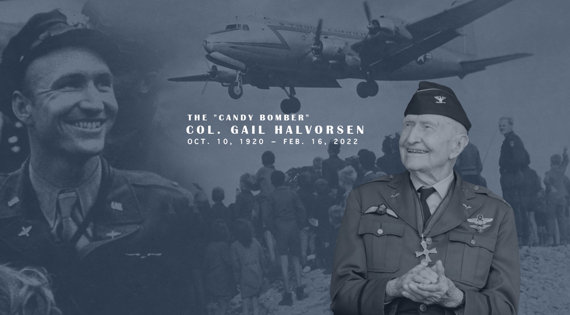 Retired Col. Gail Halvorsen, also known as the "Candy Bomber," passed away Feb. 16, 2022. He was 101 years old.