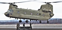 CH-47 crew, 89B students conduct sling-load training at Fort McCoy