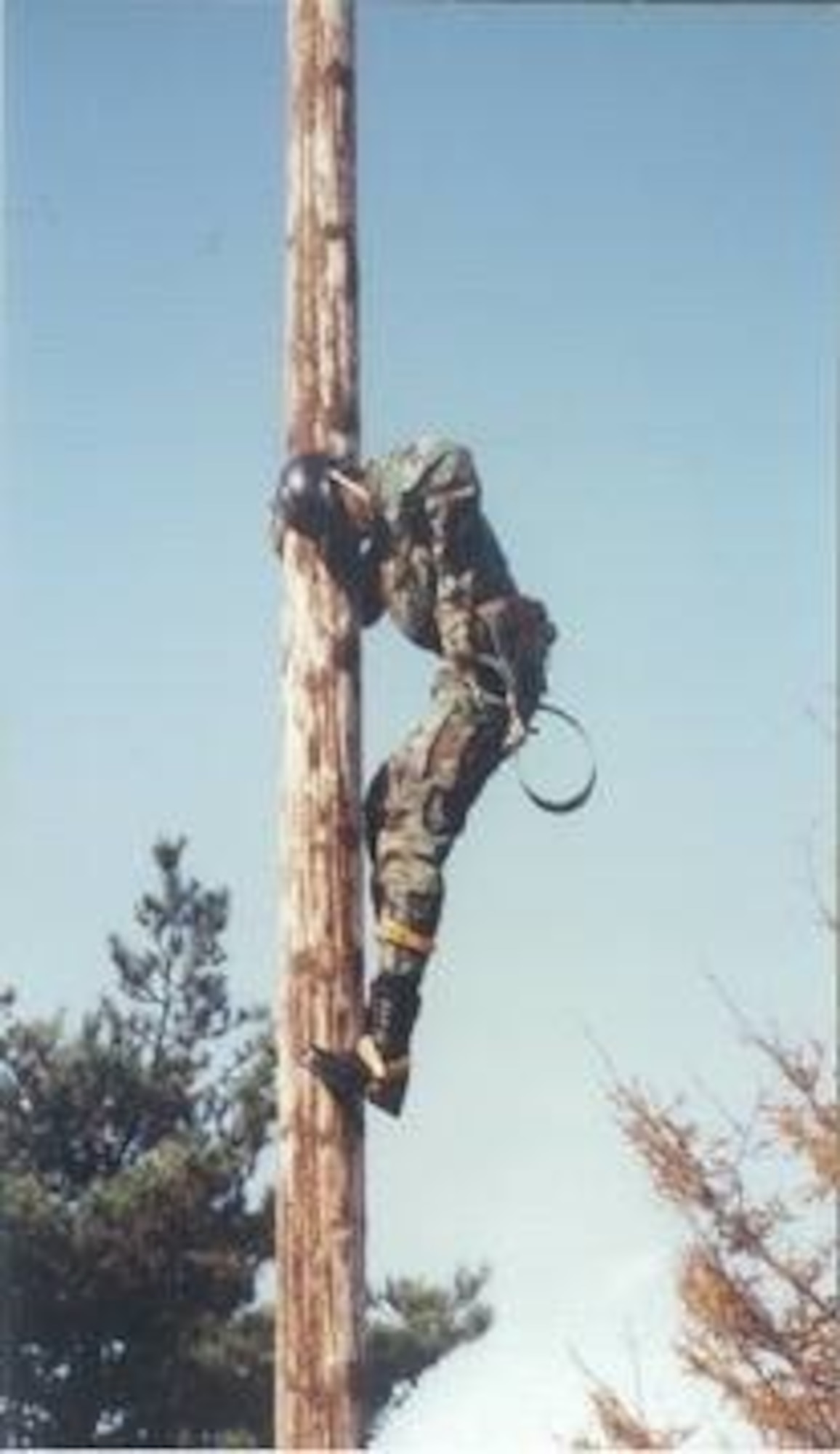 Dr. Carlos Braziel, working as an electrician as an enlisted airman.(Photo: courtesy).