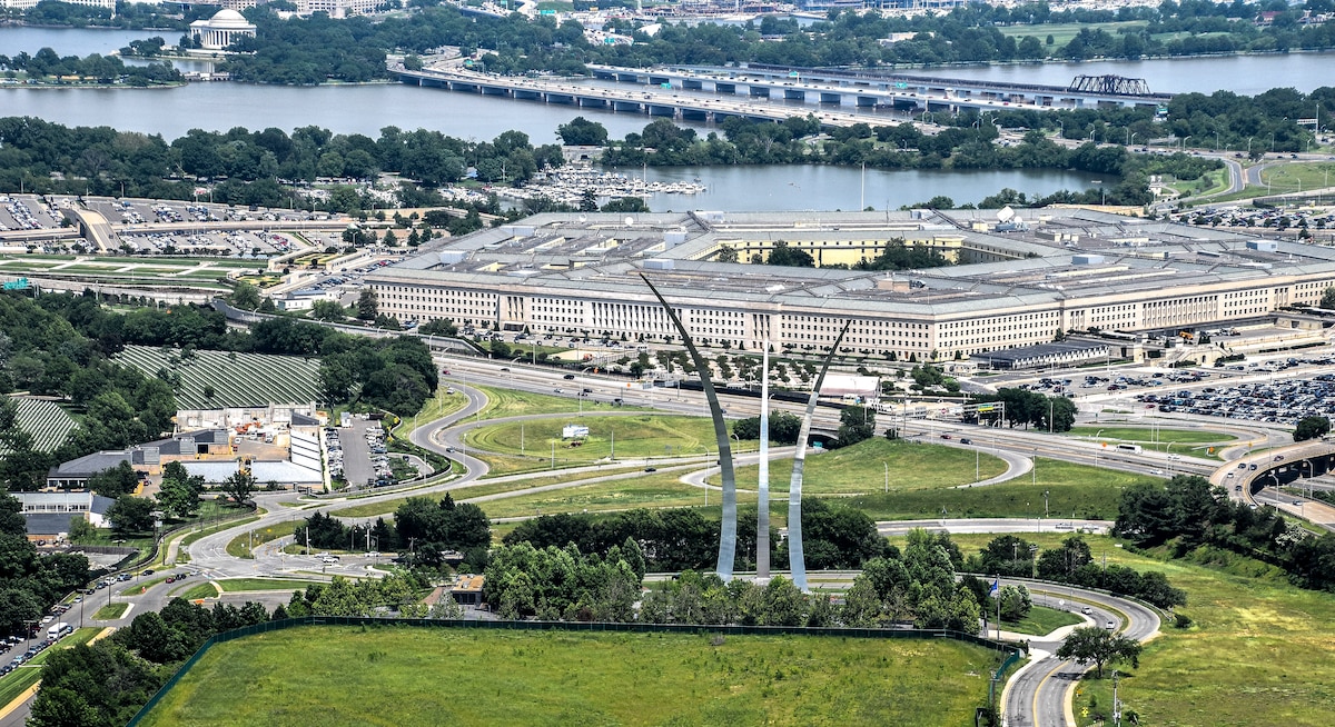 Aerial image of The Pentagon.