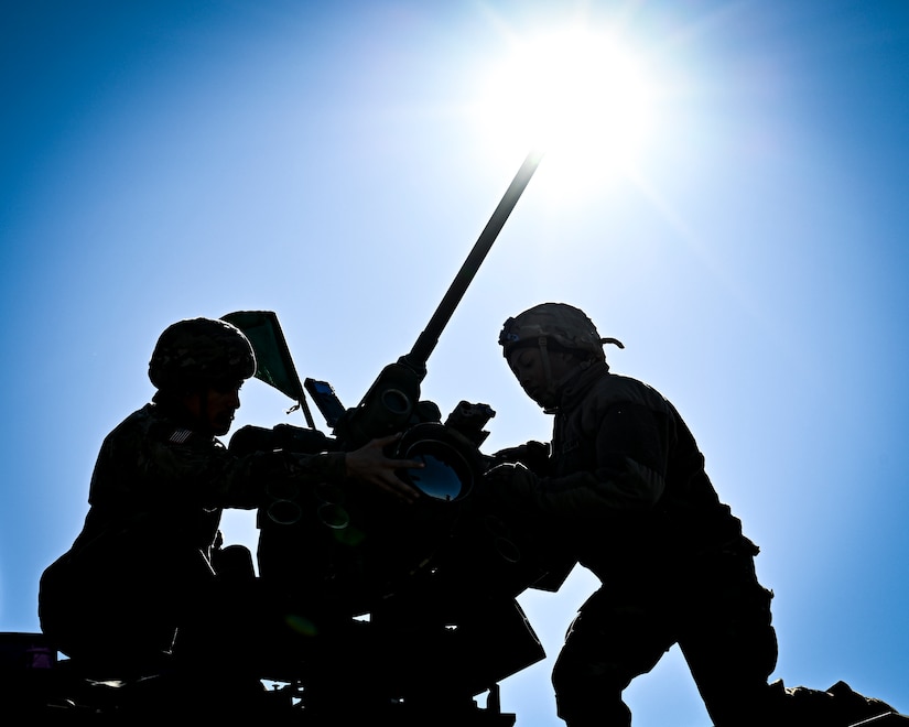 U.S. Army soldiers assigned to the 1st Battalion, 111th Infantry Regiment, Infantryman, adjust  an 
M2 .50 caliber machine gun mounted to an M1126 STRYKER armored personnel carrier on Feb. 11, 2022, 
at Joint Base McGuire-Dix-Lakehurst, N.J. Using a training range on ASA Dix, Soldiers conducted 
table IV STRYKER gunnery exercises to enhance combat readiness. During a table IV exercise, STRYKER 
teams conduct target detection, identification, and engagement both stationary and moving. The 
111th Infantry Regiment has Colonial roots in the American Revolution and was founded by Benjamin 
Franklin on Nov. 21, 1747. It is Pennsylvania’s oldest regiment and often assisted George 
Washington and the Continental Army alongside the
Delaware River.