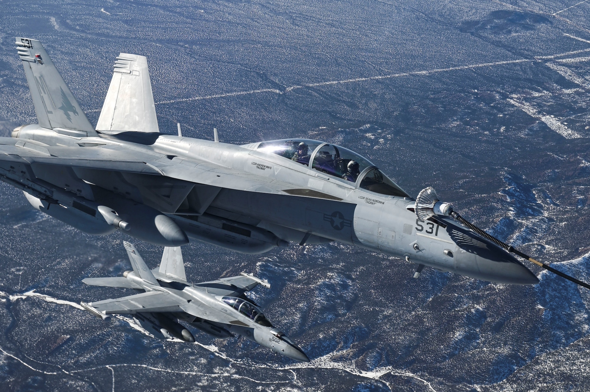 Voyager refuels U.S. Navy Growler during Red Flag 22-1