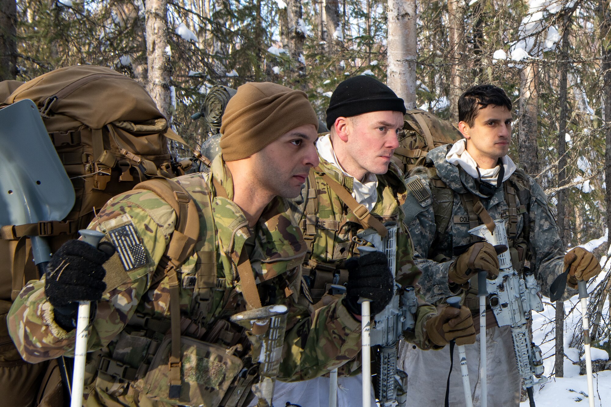 U.S. Army paratroopers assigned to the Scout Platoon hold reconnaissance and mobility training.