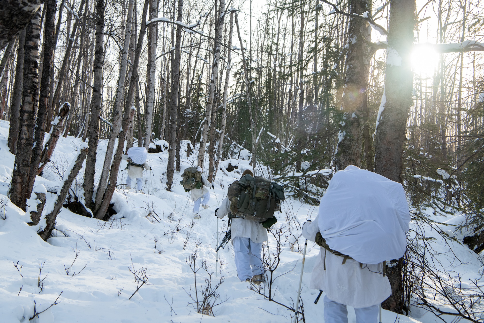 U.S. Army paratroopers assigned to the Scout Platoon hold reconnaissance and mobility training.