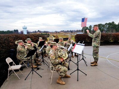 29th ID Band performs at Southwest Virginia Veterans Cemetery