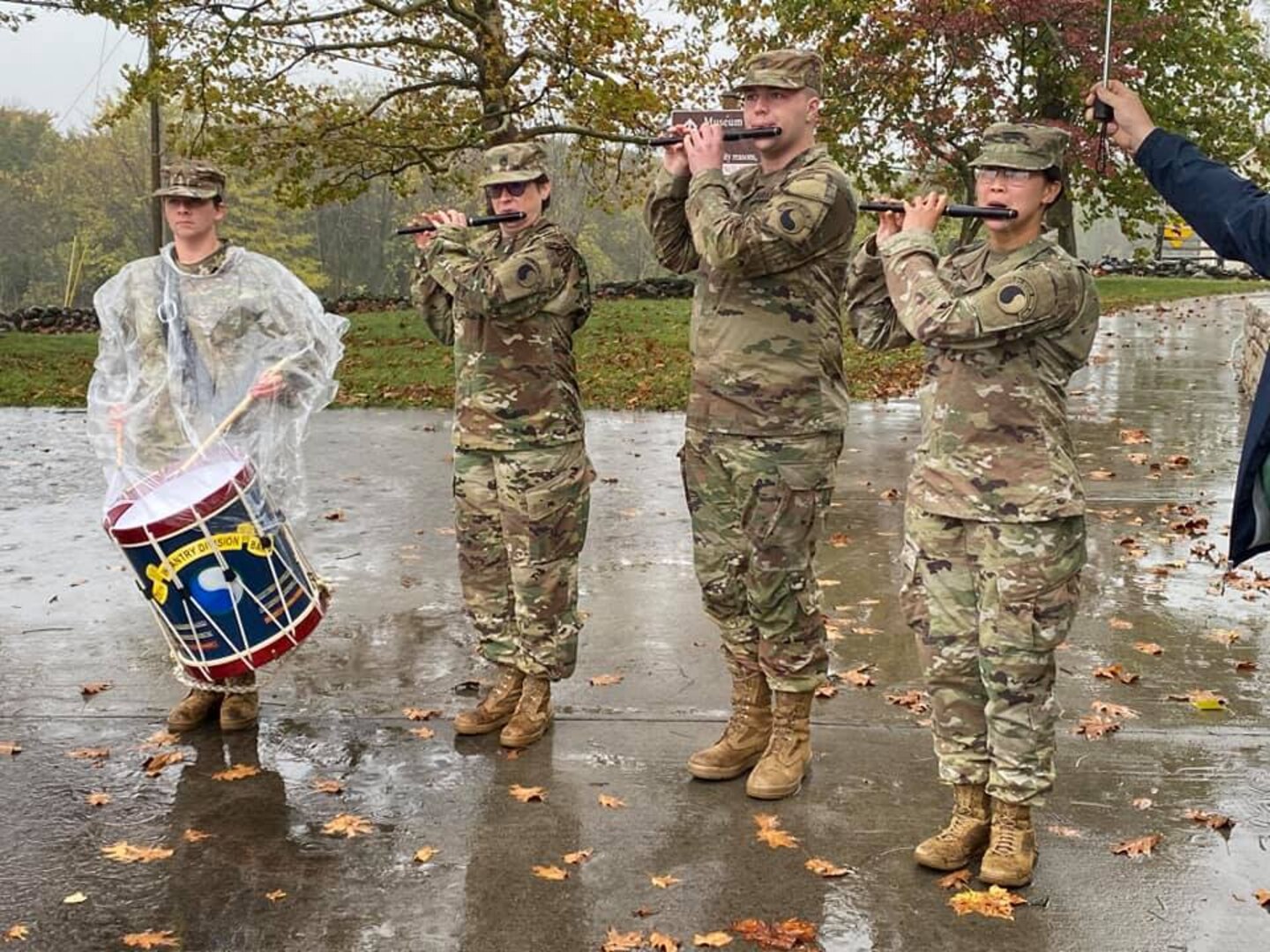 29th Infantry Division Band's Fife and Drums performs at Gettysburg